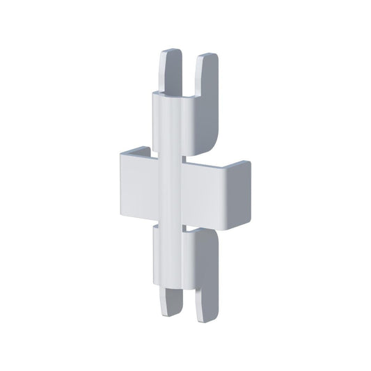 Flexi Storage Wall Strip Joiner 2 Pack White Steel Easy Install - Auzzistore