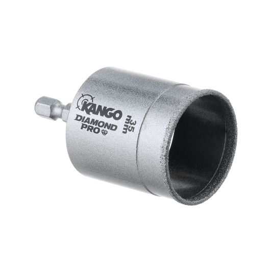 Kango Mini Diamond Pro Holesaw - 35mm - Braze-Bonded Diamonds - Fast Plug Removal - Auzzistore