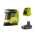 Ryobi 18V ONE+ Palm Sander Kit - 2.0Ah Battery - Compact Design - 161mm x 210mm x 250mm