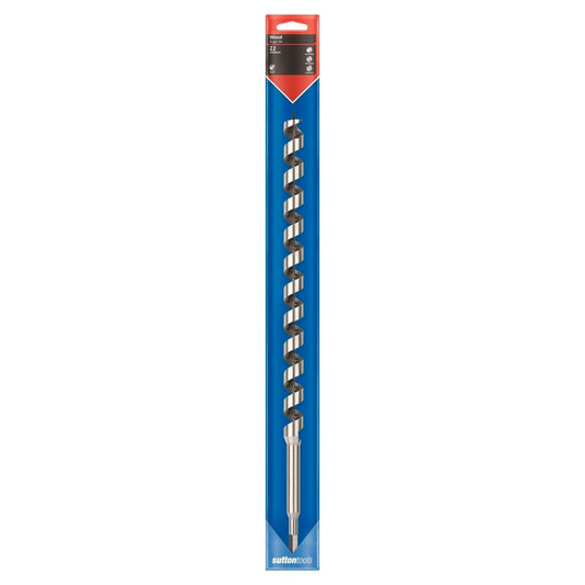 Sutton Tools Long Auger Bit 500 x 22mm Steel Fast Drilling - Auzzistore