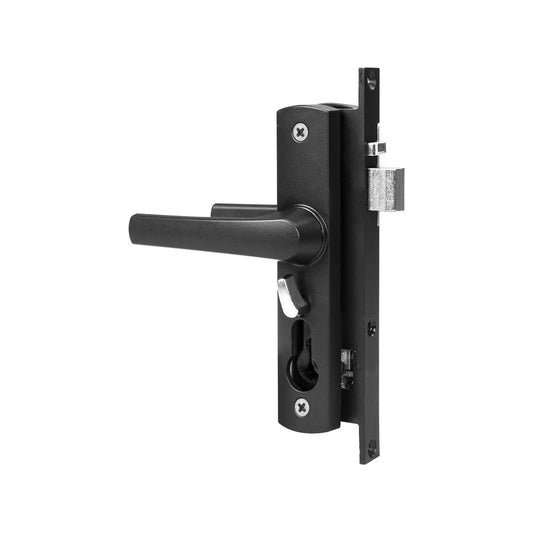 Rolltrak Black Hinged Screen Door Lock 60mm Alloy Easy Install - Auzzistore