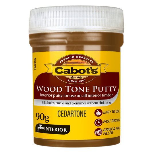 Cabot Cedar Wood Tone Putty - 90g - Cedar - Water Based - Shrink Resistant - Auzzistore