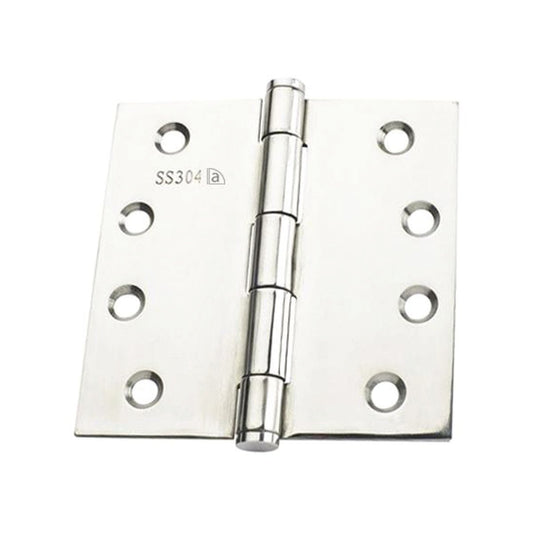 Austyle Fire Rated Fixed Pin Hinge - 100mm x 100mm x 2.5mm - Polished Stainless Steel - 1 Pack