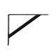 Carinya Straight Stayed Bracket Black 250 x 200mm Heavy Duty Steel