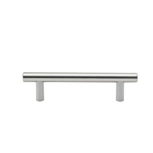 Ikonic Brushed Nickel T Handle 10 Pack 96mm Steel Easy Clean