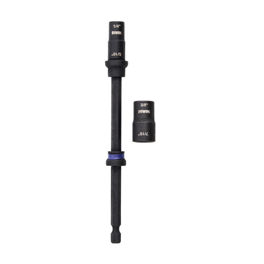 Irwin 2 Piece Double End Nut Driver Extension Set - 80mm x 30mm x 200mm - Durable Performance - Auzzistore