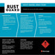 White Knight Rust Guard Spray Paint 310g Satin Black Durable Finish