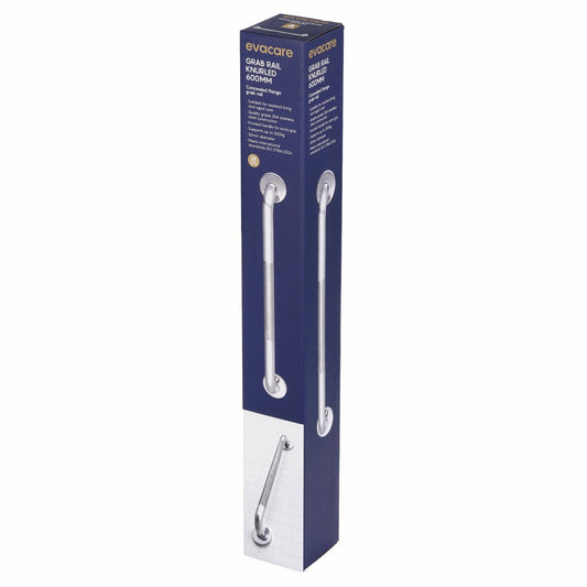 Evekare 600mm Stainless Steel Knurled Grab Rail - 32mm - Extra Grip – view 2