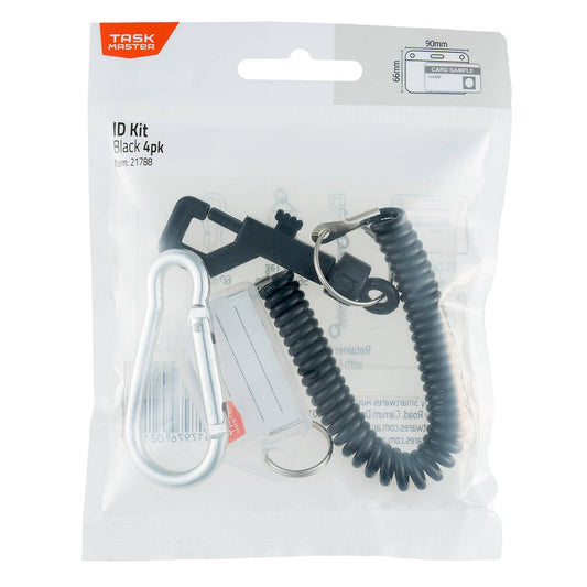 Taskmaster Black ID Kit - 4 Pieces - 90x66mm ID Holder - Lightweight – view 2