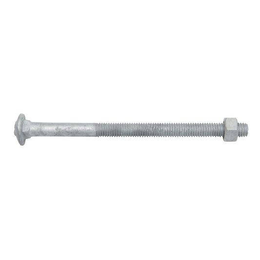 Zenith M8 x 120mm Hot Dipped Galvanised Cup Head Bolt and Nut Each - Auzzistore