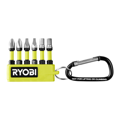 Ryobi 50mm 6 Piece Mixed Diamond Grit Impact Driving Bit Set - Durable - Secure Fit