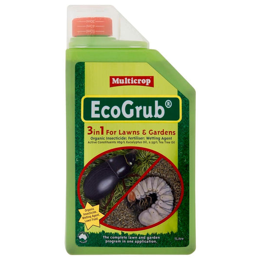 Multicrop EcoGrub - 1L - Plastic Bottle - Insecticide for Lawns - Auzzistore