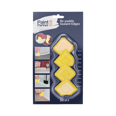 Paint Partner Silicone Scraper Set - 4 Piece - Flexible - Easy Clean