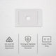 Deta 1 Aperture Grid Plate - 75mm Plastic - Easy To Carry
