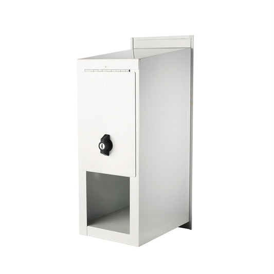 Sandelford Highlander Fence Mount Letterbox - White - Galvanised Steel - Secure Design – view 2