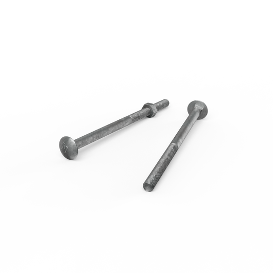 Zenith Hot Dip Galvanised Cup Head Bolts M10 x 180mm Steel Durable - Auzzistore