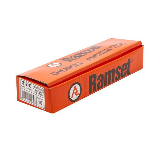 Ramset Chemset Anchor Stud M12 x 160mm Carbon Steel 10 Pack - Auzzistore