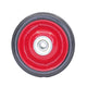 Easyroll 125mm Black Rubber Tyre - Red Metal Centre - Solid - 40kg Load