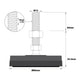 Easyroll 80mm Round Adjustable Foot - Nylon Rubber - Vibration Absorption