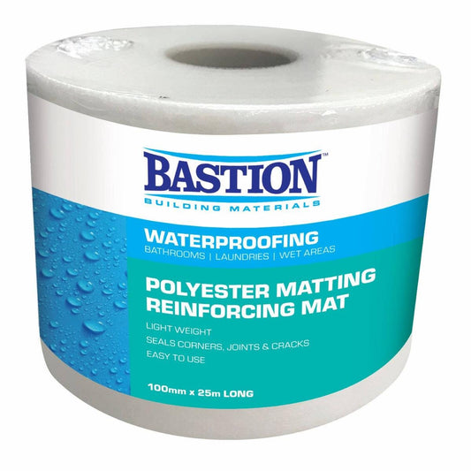 Bastion Waterproofing Reinforcing Mat 100mm x 25m - Strong Seal for Joints - Auzzistore