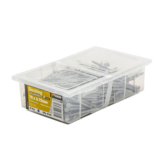 Paslode Galvanised Nails 75mm 3.75mm 240 Pack Heavy Duty Grip - Auzzistore