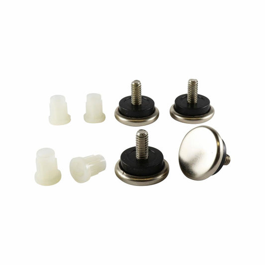 Surface Gard 28mm Threaded Metal Stem Furniture Glides - Steel - Easy Movement - Auzzistore