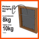 Everhang Picture Hanging Kit - 10kg - Steel - Easy Installation