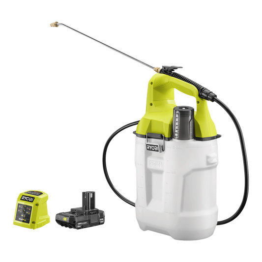 Ryobi 7.5L Garden Sprayer Kit - 18V ONE+ Battery & Charger - Pest Control