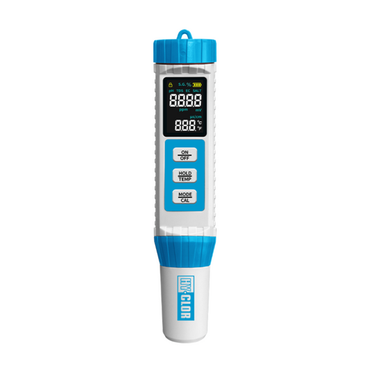 Hy Clor 7 in 1 Multi Test Pen - Digital Water Tester - Waterproof - Compact