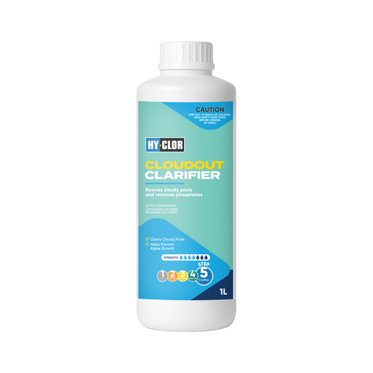 Hy Clor Cloudout Clarifier 1L Lanthanum Chloride Pool Reviver - Auzzistore