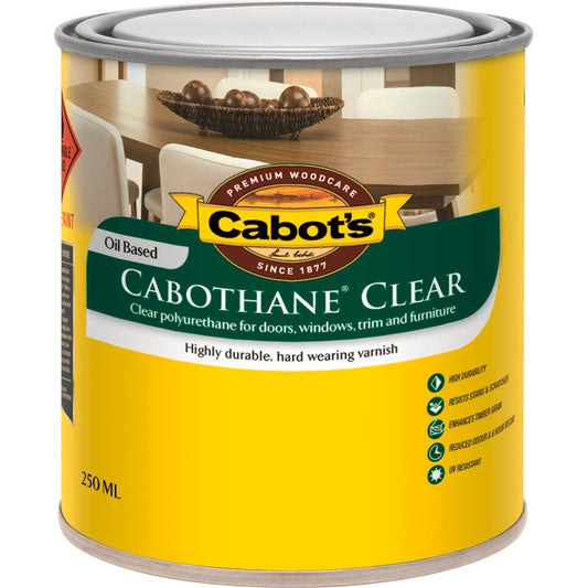 Cabot's Cabothane 250ml Matt Oil Based Polyurethane Timber Varnish - Auzzistore