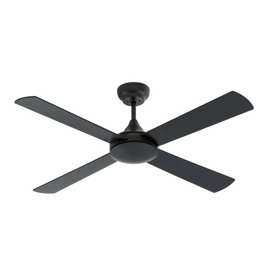Arlec Boston II Ceiling Fan - 130cm Matte Black - Plywood - Quiet