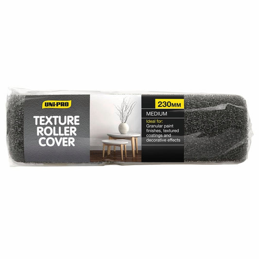 Uni Pro Texture Roller Cover - 230mm - Foam - Medium Texture - Auzzistore