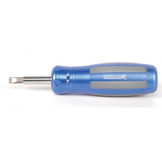 Kincrome 13-in-1 Ratcheting Screwdriver - Compact Aluminium - Non-Slip Grip