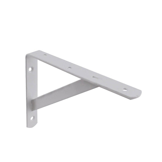 Carinya Heavy Duty Straight Stayed Bracket 200x150mm White Steel - Auzzistore