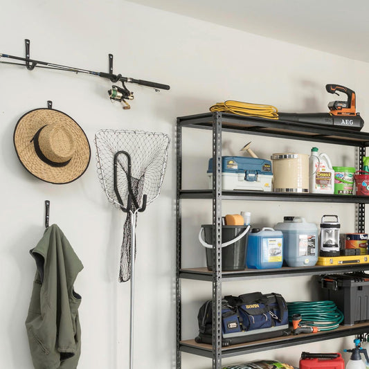 Pinnacle Dual Storage Garage Hook - 35kg - Steel - Gloss Black – view 2