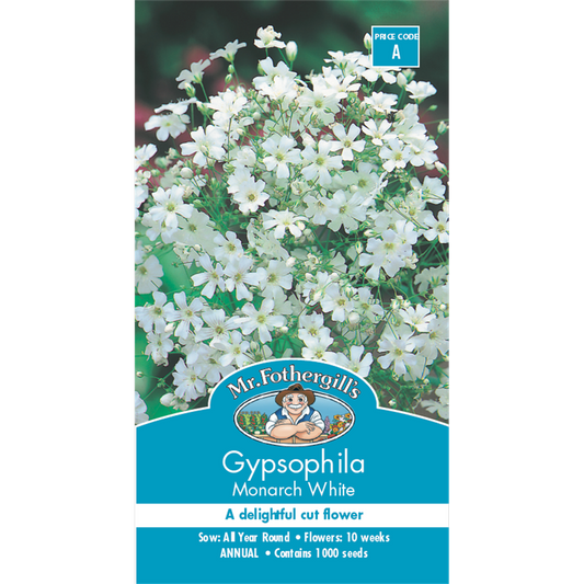 Mr Fothergill Gypsophila Seeds - 30cm - Hardy Annual - White Flowers - Auzzistore