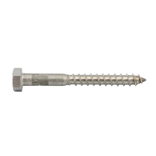 Zenith Coach Screw - M8 x 75mm - Stainless Steel - Hex Head - Auzzistore