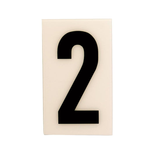 Sandleford Self Adhesive House Number 2 - 60mm - White - Auzzistore