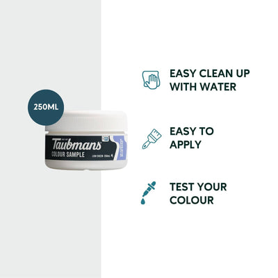 Taubmans Hi C Blue Sample Pot 250ml Water-Based Easy Apply