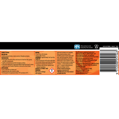 White Knight Orange Strokes and Splashes Paint 100ml Water Based Quick Dry