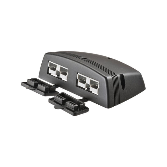 Narva HDRV Dual Surface Mount 50A Connector 120mm x 38mm x 80mm - Black - Heavy-Duty, Reliable Performance