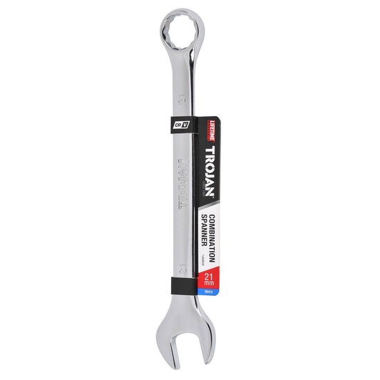 Trojan 21mm Combination Spanner - Polished Chrome Vanadium - Durable Tool – view 2
