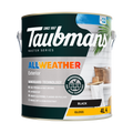 Taubmans 4L Black Gloss All Weather Exterior Paint - Water Based - Mould Resistant