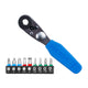 Kincrome 10 Piece Mini Ratchet Bit Set - 1/4" Ratchet - Compact - Durable