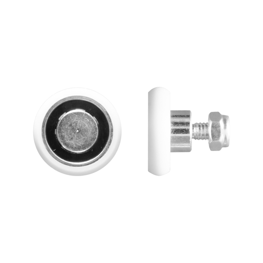 Rolltrak 25mm Acetal Convex Roller - Threaded Stud - 15kg Load Rate - Auzzistore