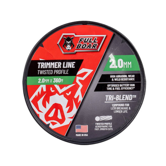 Full Boar Trimmer Line - 2.0mm x 360m - Twisted Profile - Durable & Efficient - Auzzistore