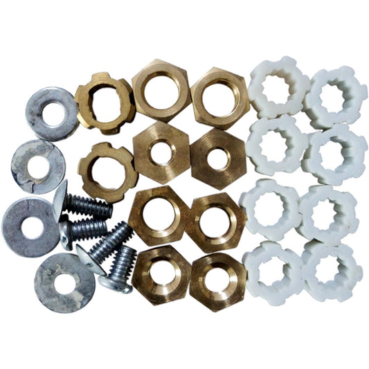 Shaw & Mason Universal Fixing Kit - Brass PVC - Easy To Install - Auzzistore