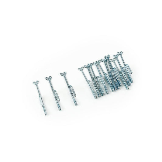 Windoware Slip in Curtain Hook - 35mm - Shiny Metal - Zinc - 14 Pack - Auzzistore