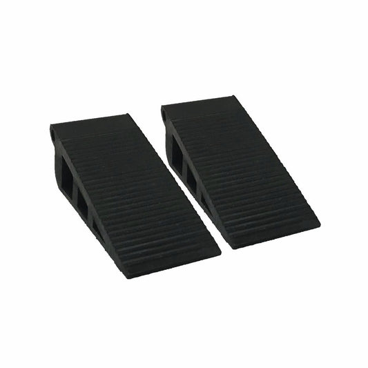 Adoored Black Rubber Door Wedge 2 Pack Medium Durable Grip - Auzzistore